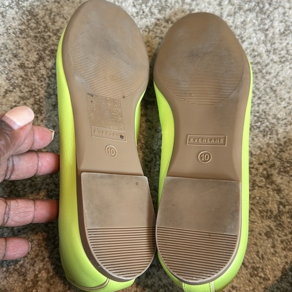 Everlane Italian Leather Day Glove Neon Green 10 - Picture 6 of 7